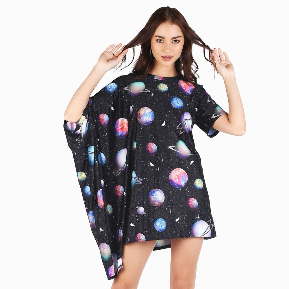 Blackmilk Paper Universe Super Drape Top